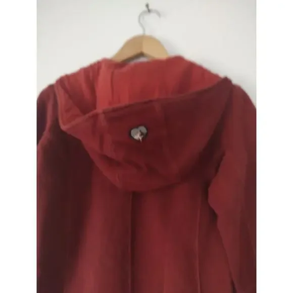 Kuhl Women's Size XS Cranberry Red Asymmetric  Zip Front Hooded Jacket - Picture 3 of 10